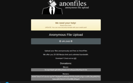 Anonfile file cloud storage and sharing service