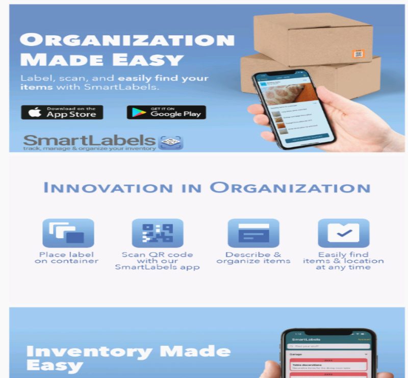 QR and color coded tags for inventory management