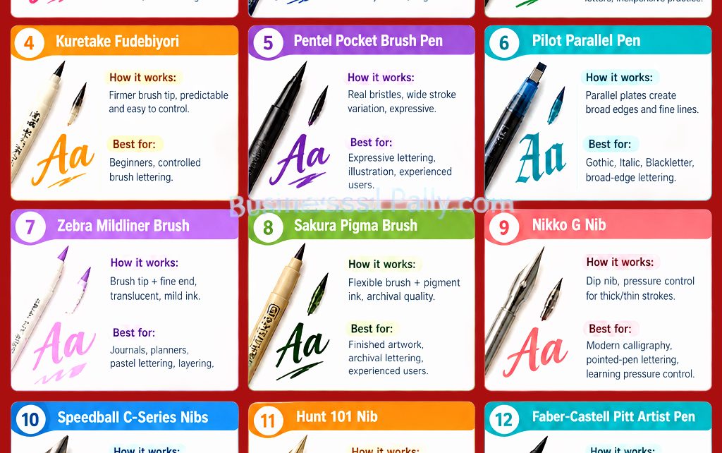 15 Best Tools for Drawing Letterforms by Hand Brush pens you can use to write letterforms easily